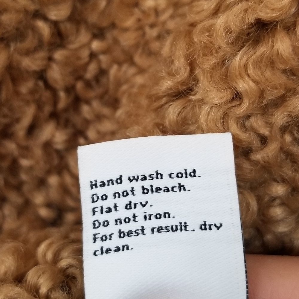 1 DAY SALE NEW Nine West MOTO Teddy/Sherpa Jacket - Picture 6 of 12